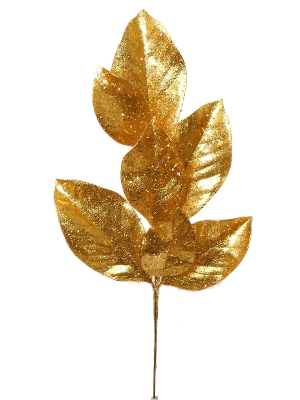 24-Inch Vibrant Gold Magnolia Spray - Set of 2, Elegant Holiday Accents, Ideal for Christmas Decor & Floral Arrangements - Perfect for Home, Office - 2024 Christmas Collection, Floral Home by Artificial Flowers
